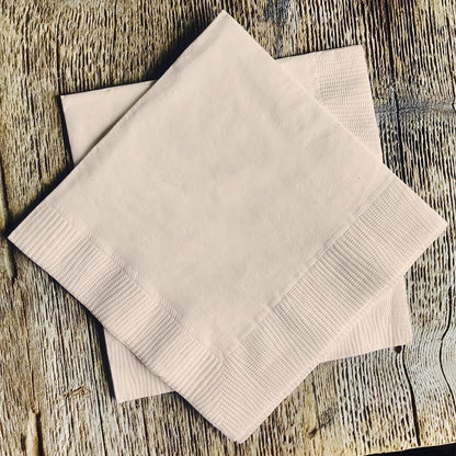 Venuscello® 100 x Serviettes Paper Napkins Ivory Disposable Recyclable Tissue 2-Ply 33cm for Catering Wedding Birthday Parties