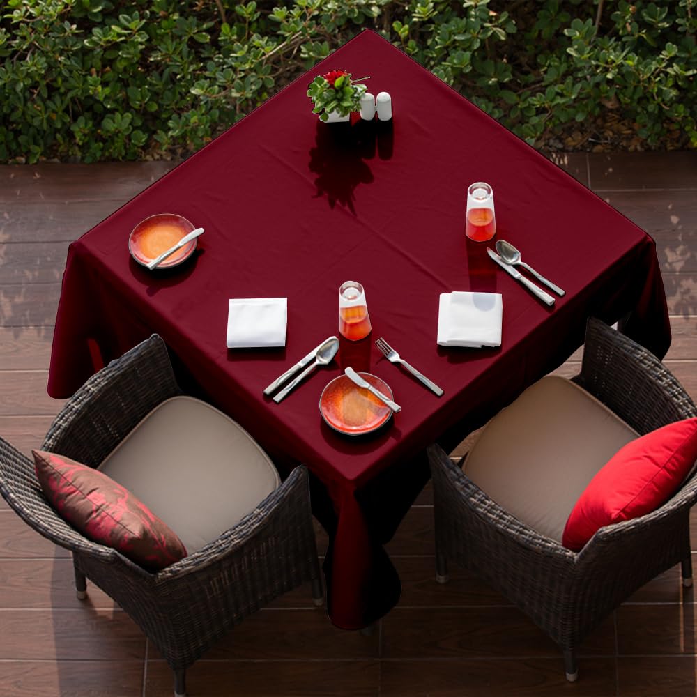 Venuscello Burgundy Banquet Roll 25M x 1.14M | Paper Banqueting Roll for Wedding Buffet Dinner Home Large Disposable Table Paper Cloth Covers
