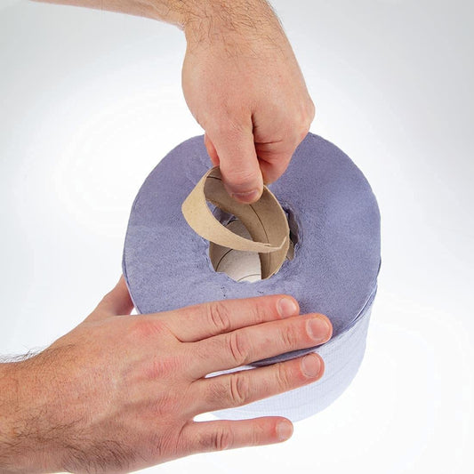 Venuscello® Centrefeed Embossed 2 Ply Wiping 6 Rolls Paper Wiping Tissue Roll for Kitchen, Office, Warehouse, Garage Bathroom and Commercial Uses