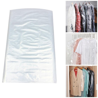 Venuscello® Garment Covers Bags on Roll 23" Clear Polythene for Cloths Dresses Laundry Trouser Sui Shirt - 100 Gauge