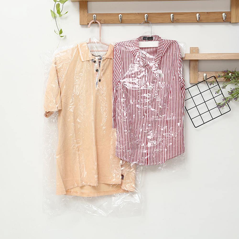 Venuscello® Garment Covers Bags on Roll 23" Clear Polythene for Cloths Dresses Laundry Trouser Sui Shirt - 100 Gauge