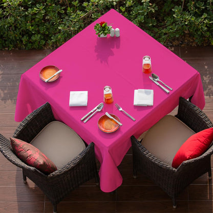 Venuscello Fuchsia Banquet Roll 7m Paper Banqueting Table Cover for Wedding Buffet Dinner Home Large Disposable Table Paper Cloth