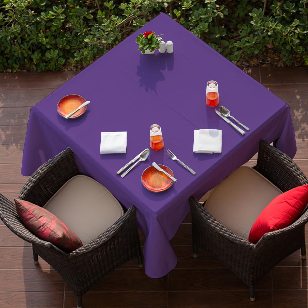 Venuscello Violet Banquet Roll 7m Paper Banqueting Table Cover for Wedding Buffet Dinner Home Large Disposable Table Paper Cloth