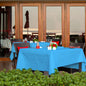 Venuscello Light Blue Banquet Roll 7m Paper Banqueting Table Cover for Wedding Buffet Dinner Home Large Disposable Table Paper Cloth