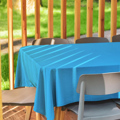 Venuscello Light Blue Banquet Roll 7m Paper Banqueting Table Cover for Wedding Buffet Dinner Home Large Disposable Table Paper Cloth