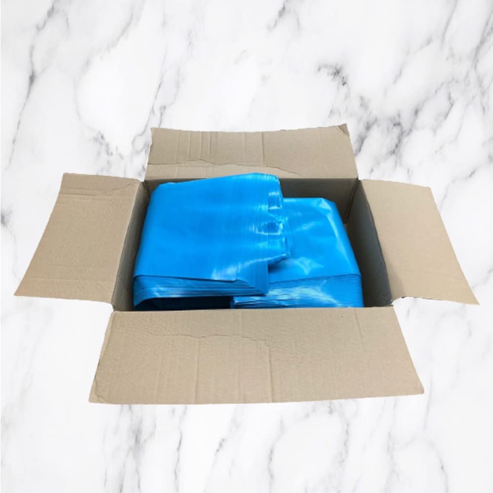 Venuscello® 500 x Wheelie Bin Liners Rubble Builders Refuse Sacks Waste Bin Blue Rubbish Bags for Construction, Bio hazard & Medical Wastage - 20" x 30" 400 Gauge