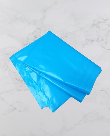 Venuscello® 500 x Wheelie Bin Liners Rubble Builders Refuse Sacks Waste Bin Blue Rubbish Bags for Construction, Bio hazard & Medical Wastage - 20" x 30" 400 Gauge