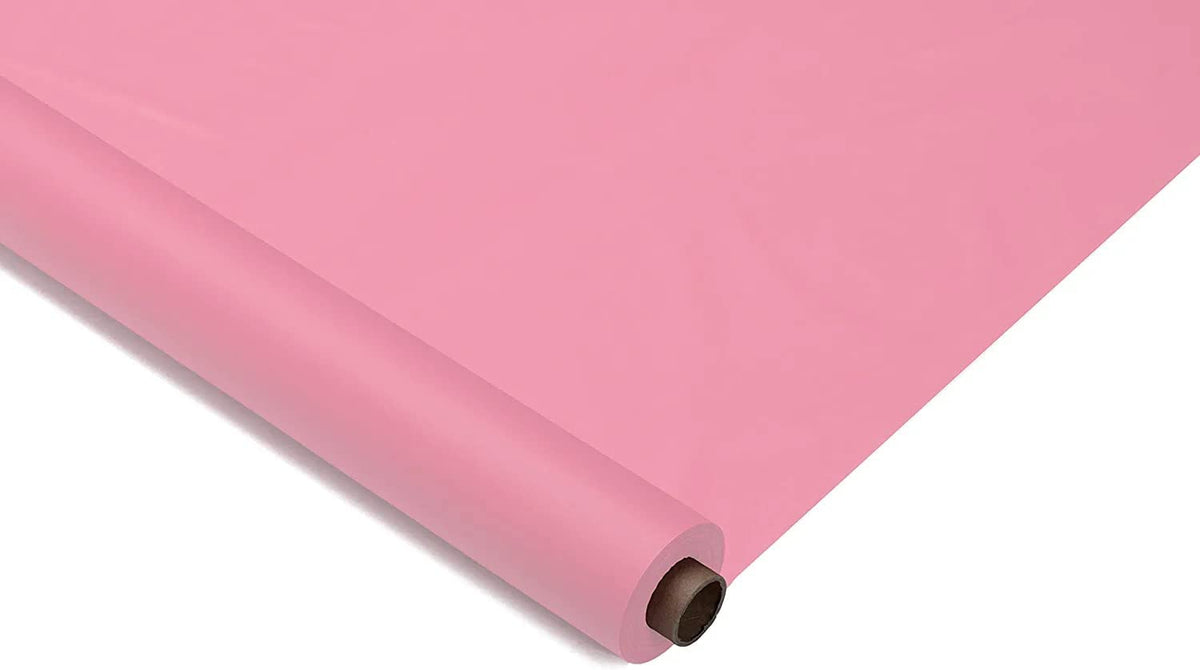 Venuscello® Banquet Roll Pink Paper Banqueting Roll for Wedding Buffet Dinner Home Large Disposable Table Paper Cloth Cover - 25M X 1.2M