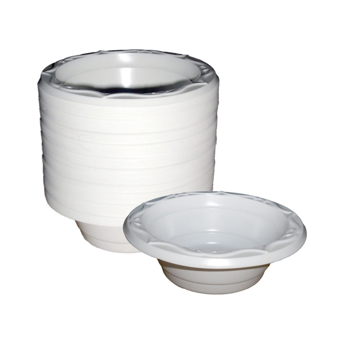 Venuscello® 500 x Disposable Plastic Dessert Bowl 12 oz Composable Perfect for Soup Salad Ideal for Wedding, Birthday Party and Catering