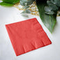 Venuscello® 2000 x Cocktail Serviettes Tissue Paper Napkins 2ply Red Disposable & Recyclable for Wedding, Birthday Party - 23cm x 23cm