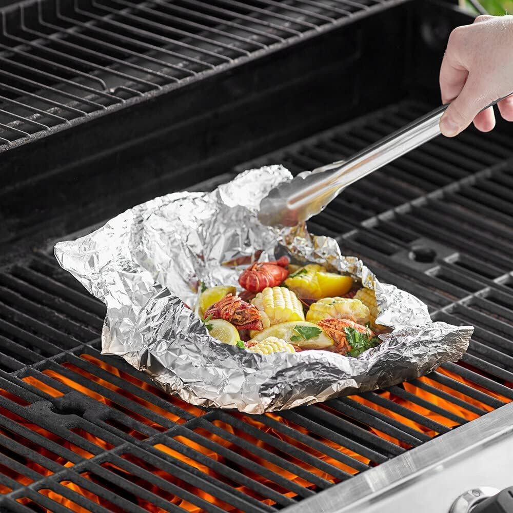 Venuscello® Aluminium Kitchen Foil 300mm x 75m 12" Food Wrap Tin Foil Roll for Keep Food Fresh Long Time