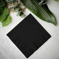 Venuscello® 400 x Serviettes Tissue Paper Napkins Black 2-Ply 33cm for Catering Wedding Birthday Parties - 100 in Each Pack