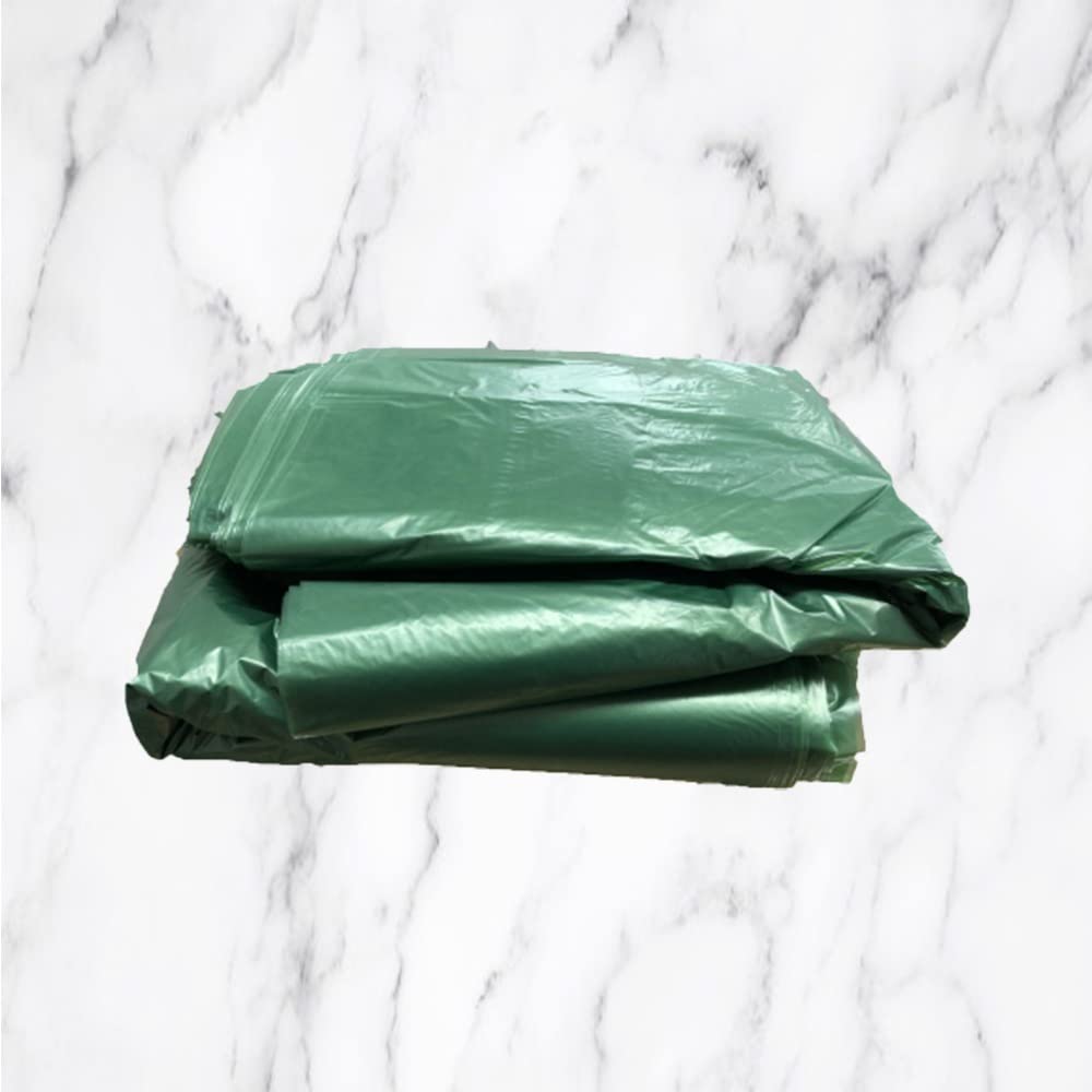 Venuscello® 500 x Wheelie Bin Liners Rubble Builders Refuse Sacks Green Waste Bin Rubbish Bags for Construction, Bio Hazard & Medical Wastage