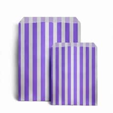 Venuscello® Candy Bags Blue Striped Sweet Paper Bag 5"x7" for Sweets Christmas Party Halloween Wedding & Baby Shower