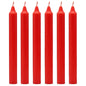Venuscello® 25 Dinner Candle Tapered Non - Drip Unscented Long Burning Smokeless Which is Made from Pure Paraffin Wax - Multicolored - 18cm (Red)
