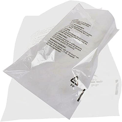 Venuscello® 500 x Resealable Garment Polypropylene Self Seal Bags White for Storage Dresses, Laundry Cloths, Shirt, T-shirt, Suit - 18" x 24"