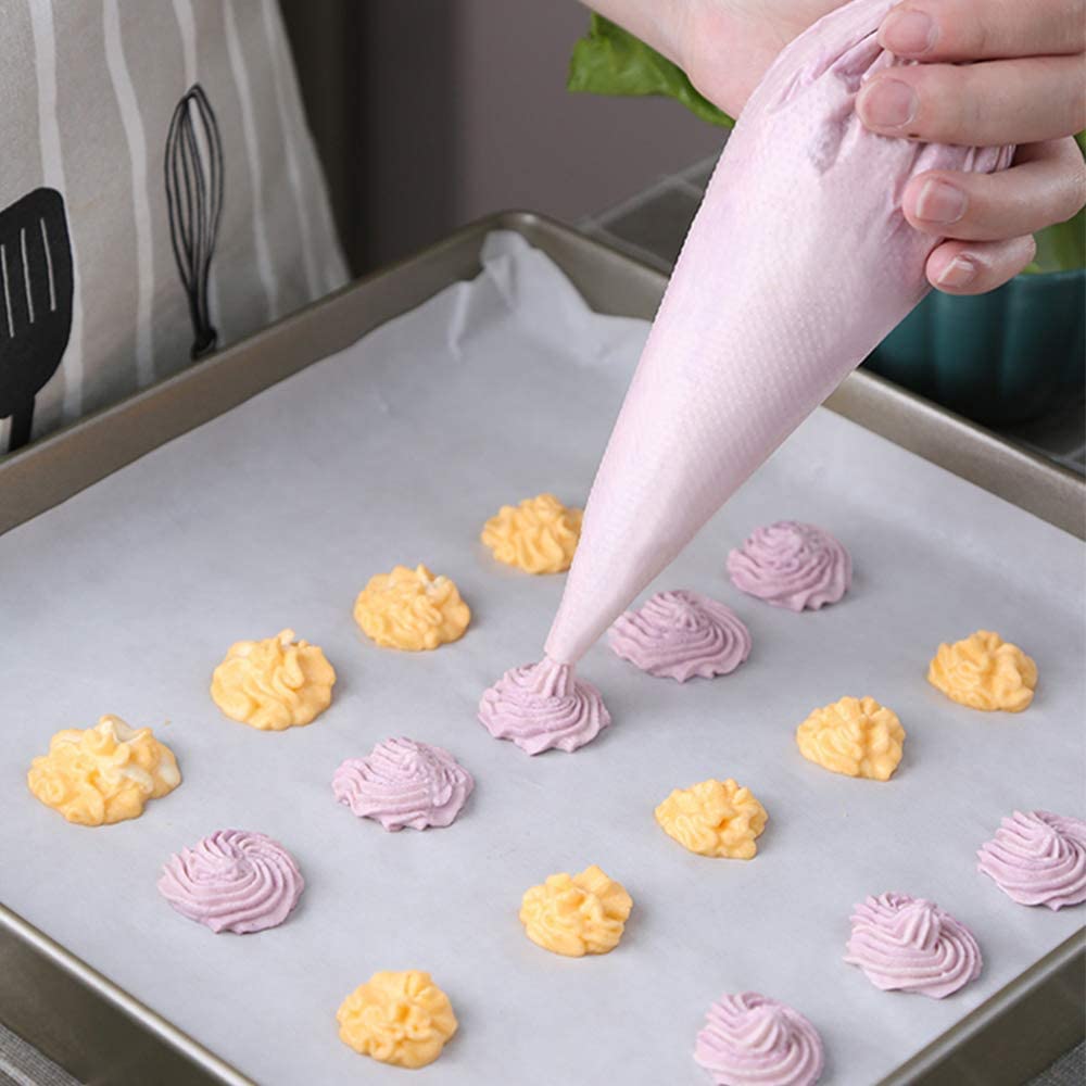 Venuscello® 200 x Icing Piping Savoy Disposable Clear Mash Thick 18" Bags for Decorating Cookies, Cake, Pastry Ideal for Baking Easy to Grip and Comfortable