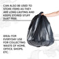 Venuscello® Heavy Duty Refuse Sacks | 20 Plastic Black Rolls Rubbish Bags for Gardening Construction Garbage Waste