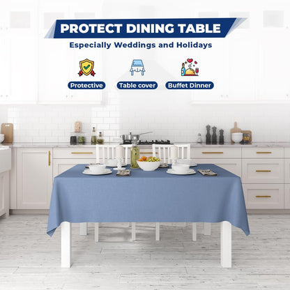 Venuscello® 8m Blue Banqueting Roll, Tablecloth, Paper Table Cover Roll for Wedding Party at Home, Buffet Dinner and Ideal Solution to Protect Dining Table