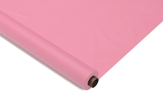 Venuscello® 8m Pink Banqueting Roll Tablecloth Paper Table Cover Roll for Wedding Party at Home, Buffet Dinner and Ideal Solution to Protect Dining Table