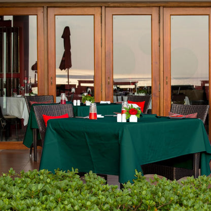Venuscello® Dark Green Banquet Roll 25m x 120cm Paper Banqueting Table Cover for Wedding Buffet Dinner Home Large Disposable Table Paper Cloth