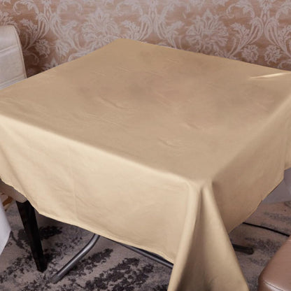 Venuscello® 25 x Cream Paper Table Cloth Square Tabletop Disposable Folded Cover to Protect Table for Birthday Party - 90cm x 90cm