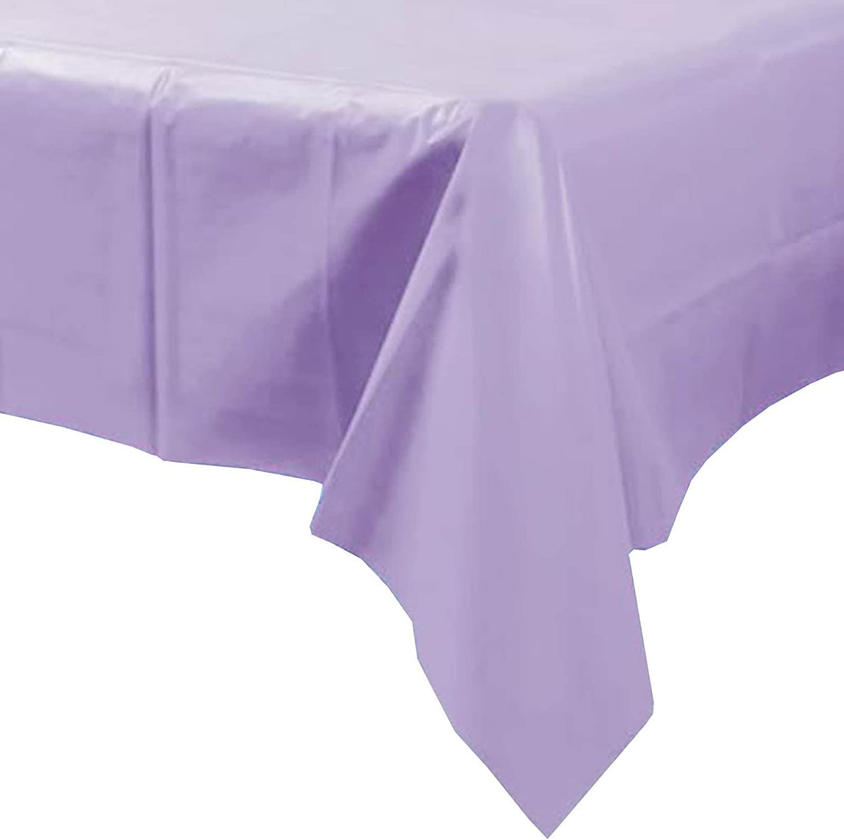 Venuscello® 25 x Paper Table Cloth Square Tabletop Disposable Folded Cover to Protect Table for Birthday Party - Lilac (Purple) - 90cm x 90cm