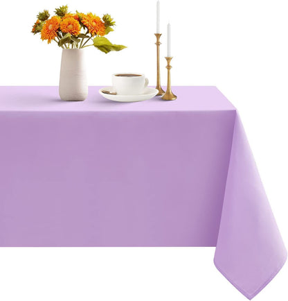 Venuscello® 25 x Paper Table Cloth Square Tabletop Disposable Folded Cover to Protect Table for Birthday Party - Lilac (Purple) - 90cm x 90cm