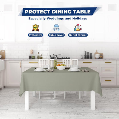 Venuscello® Silver Banquet Roll 25m x 120cm Paper Banqueting Table Cover for Wedding Buffet Dinner Home Large Disposable Table Paper Cloth