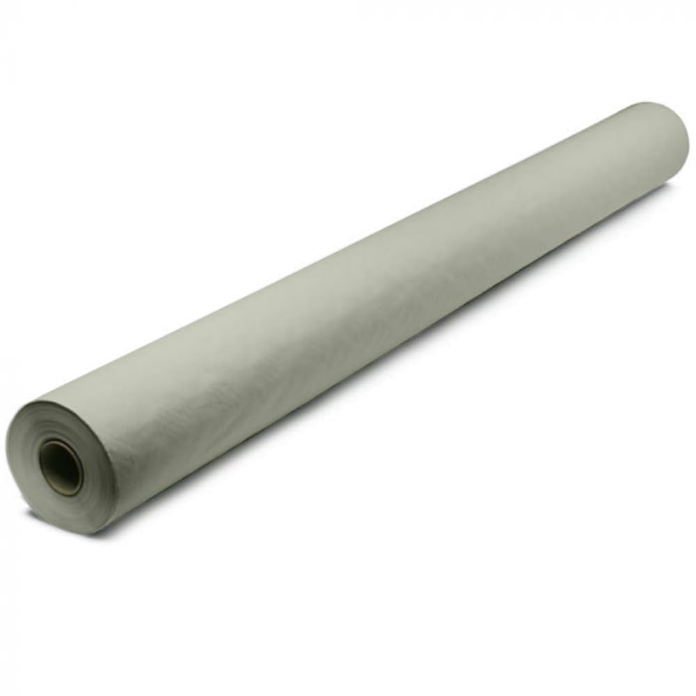 Venuscello® Silver Banquet Roll 8m x 120cm Paper Banqueting Table Cover for Wedding Buffet Dinner Home Large Disposable Table Paper Cloth