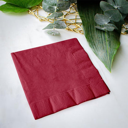 Venuscello® 200 x Serviettes Tissue Paper Napkins Disposable Recyclable 2-Ply 33cm for Catering Wedding Birthday Parties Dinner Lunch