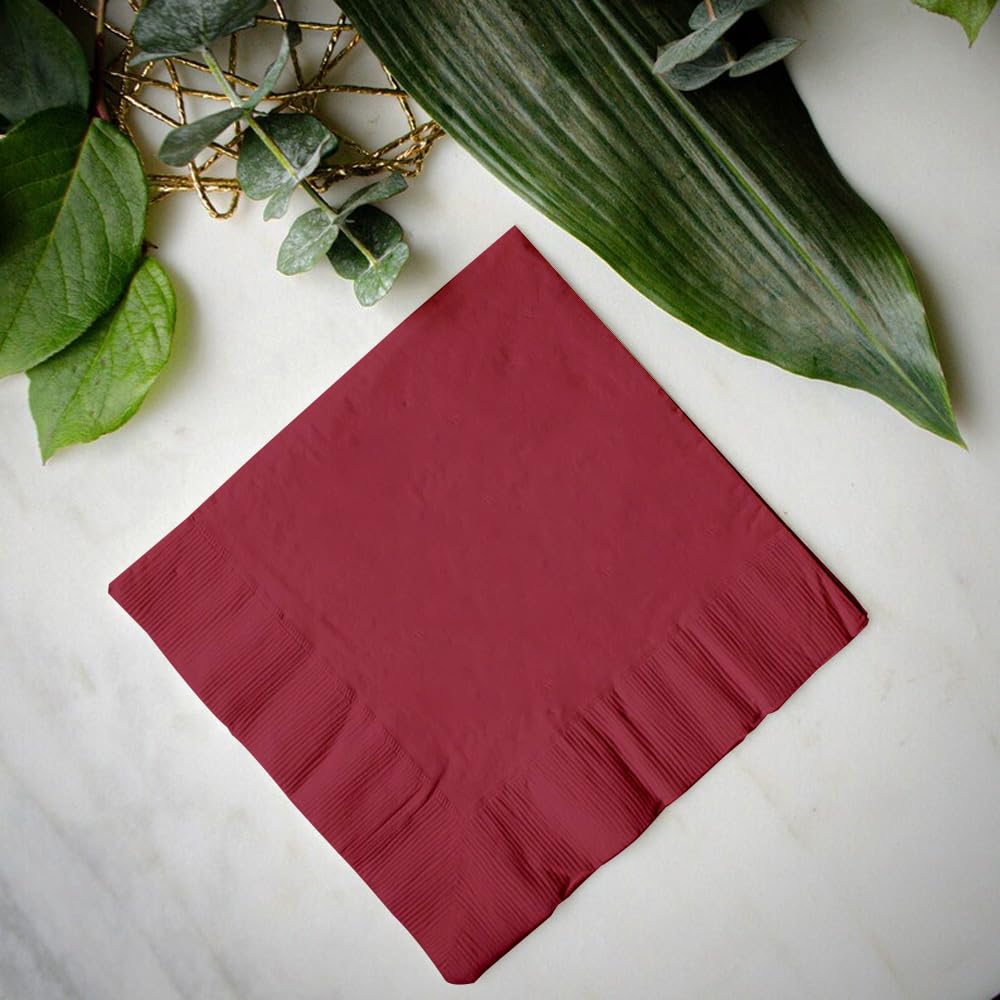 Venuscello® 200 x Serviettes Tissue Paper Napkins Disposable Recyclable 2-Ply 33cm for Catering Wedding Birthday Parties Dinner Lunch