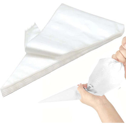 Venuscello® Icing Piping Savoy Disposable Clear Mash Thick 18" Bags for Decorating Cookies, Cake, Pastry Ideal for Baking Easy to Grip and Comfortable