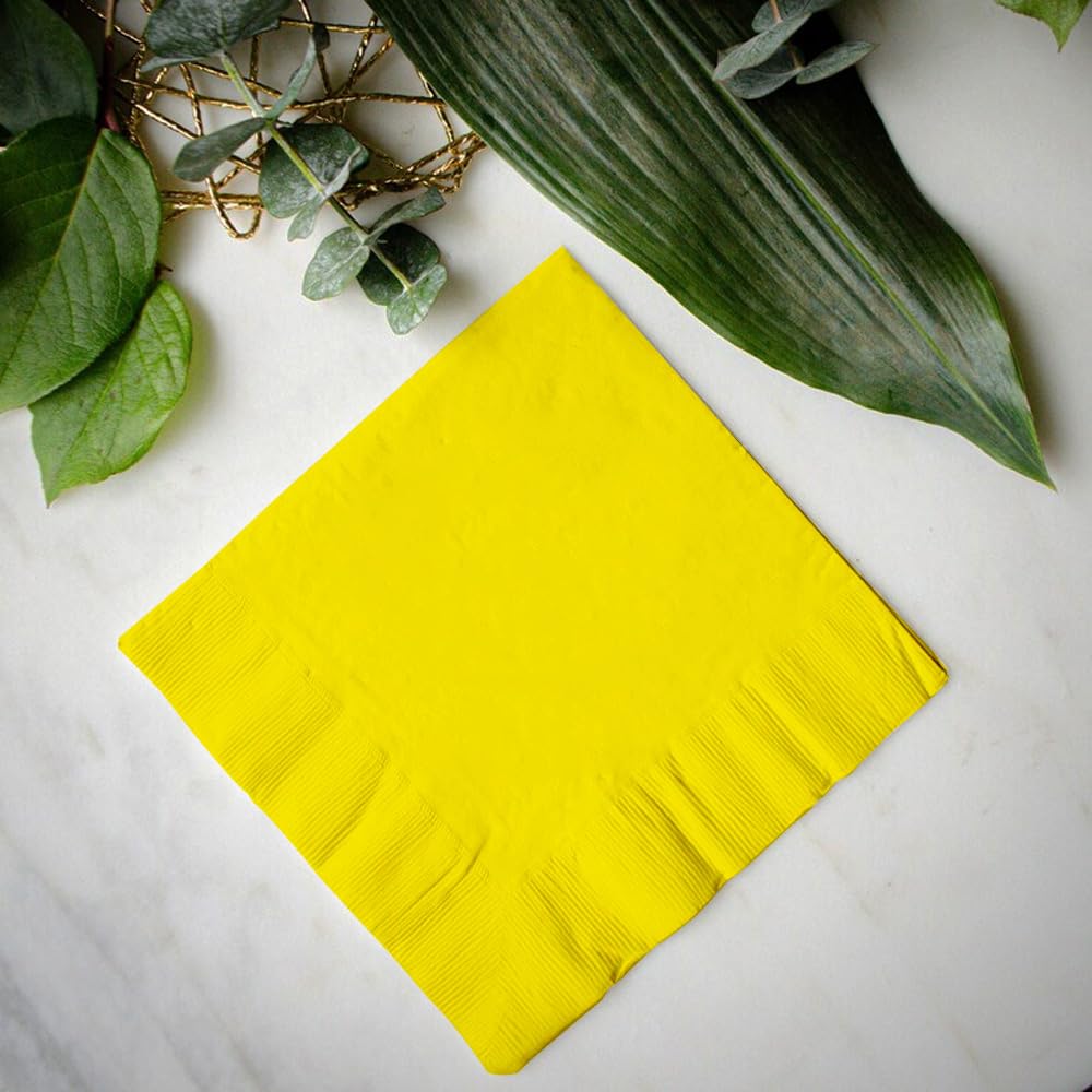 Venuscello® 200 x Serviettes Tissue Paper Napkins Disposable Recyclable 2-Ply 33cm for Catering Wedding Birthday Parties Dinner Lunch