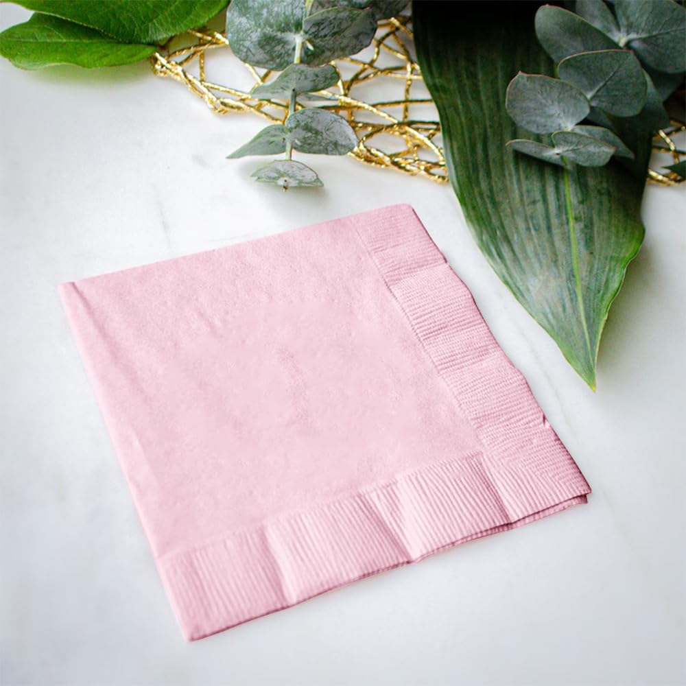 Venuscello® 200 x Serviettes Tissue Paper Napkins Disposable Recyclable 2-Ply 33cm for Catering Wedding Birthday Parties Dinner Lunch
