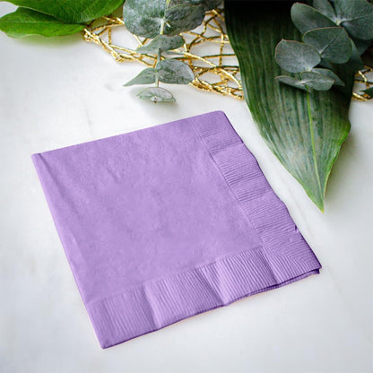 Venuscello® 200 x Serviettes Tissue Paper Napkins Disposable Recyclable 2-Ply 33cm for Catering Wedding Birthday Parties Dinner Lunch