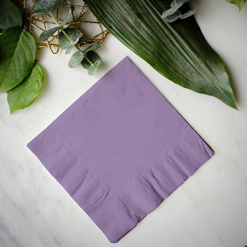 Venuscello® 200 x Serviettes Tissue Paper Napkins Disposable Recyclable 2-Ply 33cm for Catering Wedding Birthday Parties Dinner Lunch