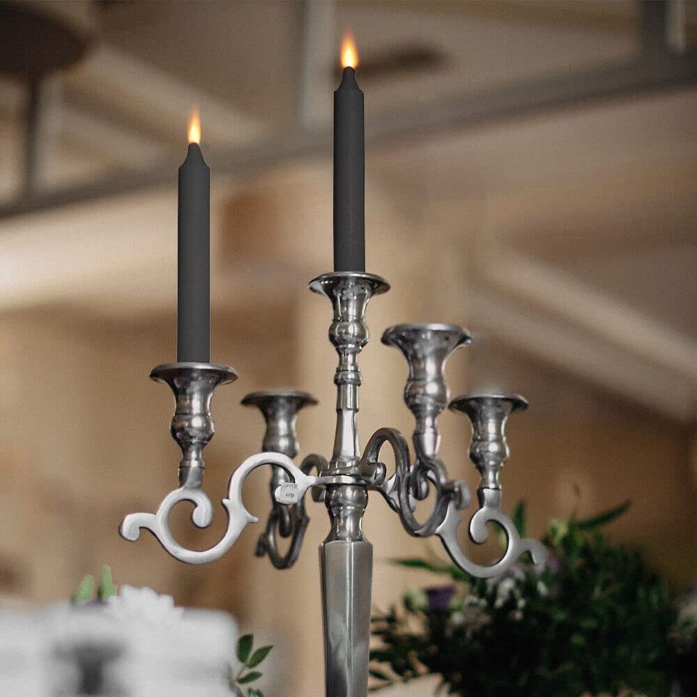 Venuscello® 25 x Tapered Dinner Candles Non Drip Unscented Long Burning, Smokeless Which is Made from Pure Paraffin Wax - Multicoloured - 190mm