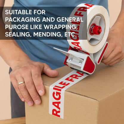 Venuscello® 6 Rolls Parcel Packaging Tape Sealing 48 mm x 66 m Strong Packing for sealing Boxes, Cartons and for Keeping Goods Firmly sealed Transit Sticky Thick