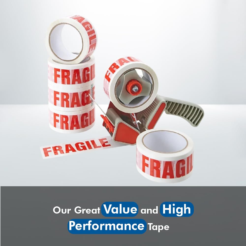 Venuscello® 6 Rolls Parcel Packaging Tape Sealing 48 mm x 66 m Strong Packing for sealing Boxes, Cartons and for Keeping Goods Firmly sealed Transit Sticky Thick
