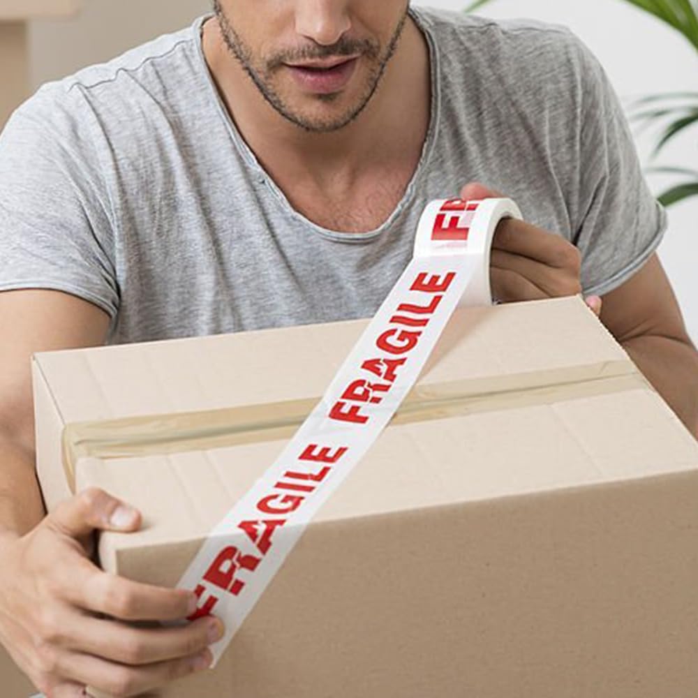 Venuscello® 6 Rolls Parcel Packaging Tape Sealing 48 mm x 66 m Strong Packing for sealing Boxes, Cartons and for Keeping Goods Firmly sealed Transit Sticky Thick