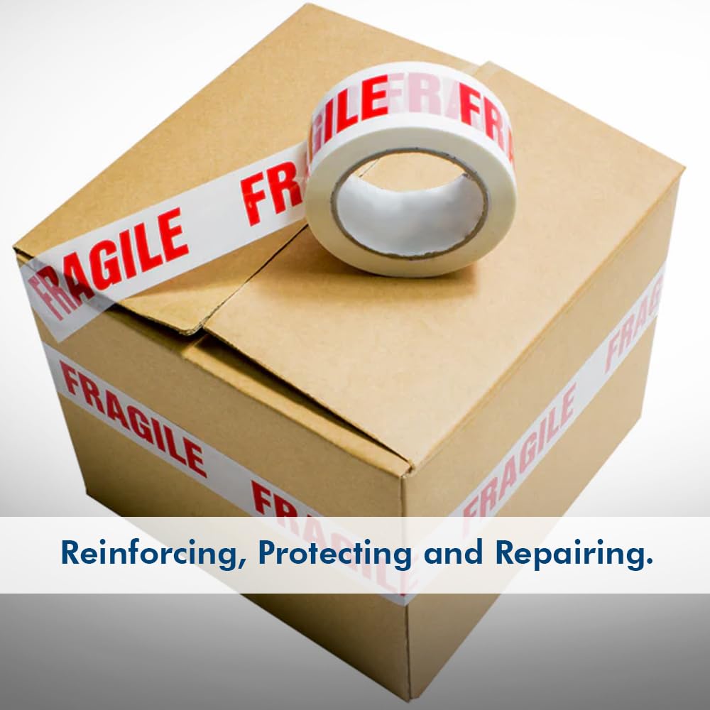 Venuscello® 6 Rolls Parcel Packaging Tape Sealing 48 mm x 66 m Strong Packing for sealing Boxes, Cartons and for Keeping Goods Firmly sealed Transit Sticky Thick