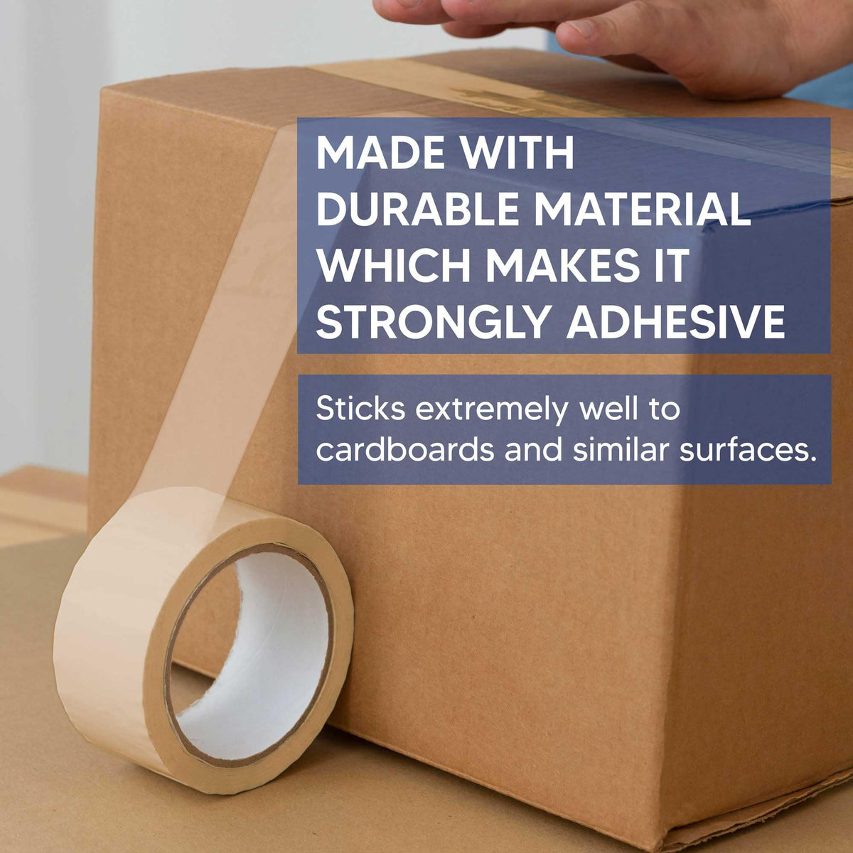 Venuscello® 6 Rolls Parcel Packaging Tape Sealing 48 mm x 66 m Strong Packing for sealing Boxes, Cartons and for Keeping Goods Firmly sealed Transit Sticky Thick