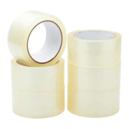 Venuscello® 6 Rolls Parcel Packaging Tape Sealing 48 mm x 66 m Strong Packing for sealing Boxes, Cartons and for Keeping Goods Firmly sealed Transit Sticky Thick