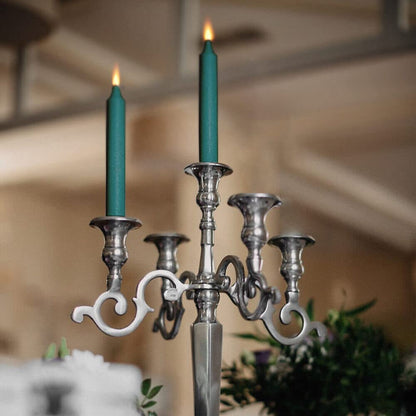 Venuscello® 25 x Tapered Dinner Candles Non Drip Unscented Long Burning, Smokeless Which is Made from Pure Paraffin Wax - Multicoloured - 190mm