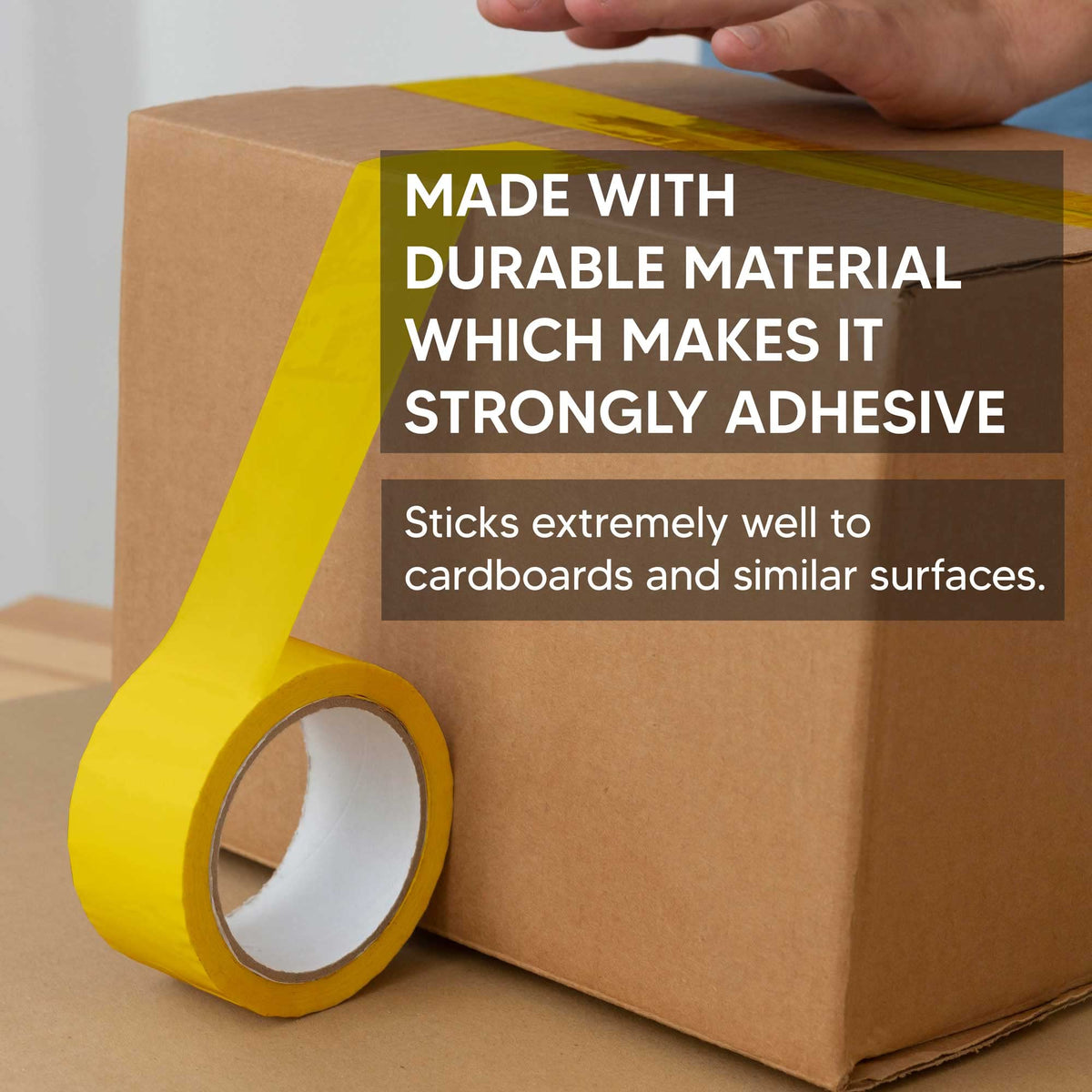 Venuscello® 6 Rolls Parcel Packaging Tape Sealing 48 mm x 66 m Strong Packing for sealing Boxes, Cartons and for Keeping Goods Firmly sealed Transit Sticky Thick
