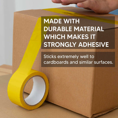 Venuscello® 6 Rolls Parcel Packaging Tape Sealing 48 mm x 66 m Strong Packing for sealing Boxes, Cartons and for Keeping Goods Firmly sealed Transit Sticky Thick