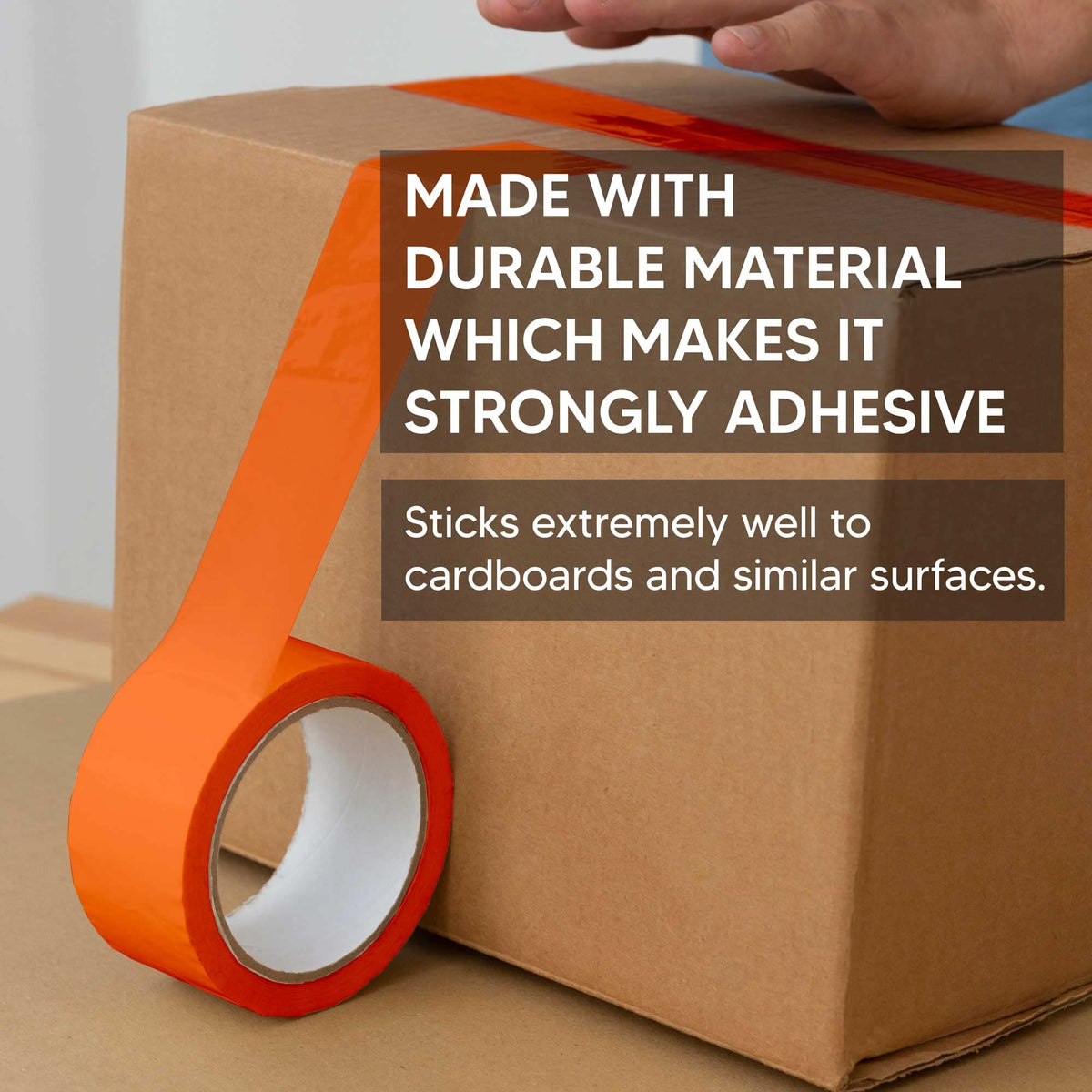 Venuscello® 6 Rolls Parcel Packaging Tape Sealing 48 mm x 66 m Strong Packing for sealing Boxes, Cartons and for Keeping Goods Firmly sealed Transit Sticky Thick