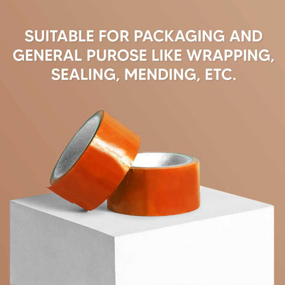 Venuscello® 6 Rolls Parcel Packaging Tape Sealing 48 mm x 66 m Strong Packing for sealing Boxes, Cartons and for Keeping Goods Firmly sealed Transit Sticky Thick