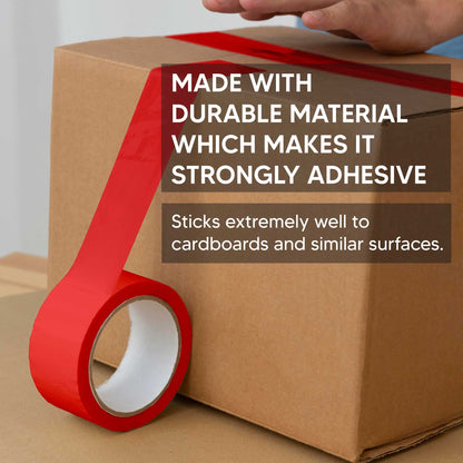 Venuscello® 6 Rolls Parcel Packaging Tape Sealing 48 mm x 66 m Strong Packing for sealing Boxes, Cartons and for Keeping Goods Firmly sealed Transit Sticky Thick